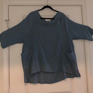 Roolee Oversized Chambray Top